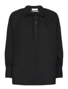 2Nd Roland Thinktwice Tops Blouses Long-sleeved Black 2NDDAY