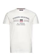 Vin T-Shirt Matt Men Tops T-shirts Short-sleeved White VINSON