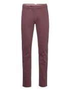 Semi Classic Comfort Ppt Str Solid Bottoms Trousers Chinos Burgundy Ja...
