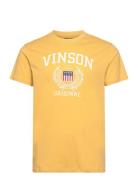 Kaiser Reg Sj Vin M Tee Tops T-shirts Short-sleeved Yellow VINSON