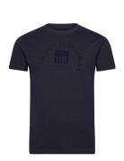 Kelvin Reg Sj Vin M Tee Tops T-shirts Short-sleeved Blue VINSON