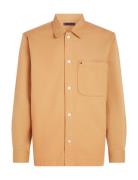 Twill Shirt Jacket Ohut Takki Orange Tommy Hilfiger