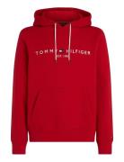 Tommy Logo Hoody Tops Sweat-shirts & Hoodies Hoodies Red Tommy Hilfige...