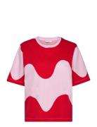 Lista Lokki Tops T-shirts & Tops Short-sleeved Pink Marimekko