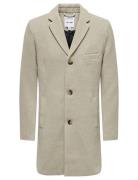 Onsjaylon Wool Coat Otw Noos Villakangastakki Pitkä Takki Beige ONLY &...