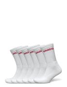 6P Qs Rib Logo Cc Underwear Socks Regular Socks White HUGO