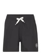 Swim Shorts, Solid Uimashortsit Black Color Kids