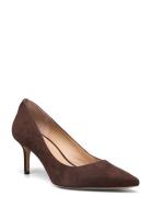 Lanette Suede Pump Shoes Heels Pumps Classic Brown Lauren Ralph Lauren