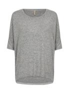 Sc-Biara Tops Blouses Long-sleeved Grey Soyaconcept