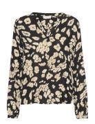 Kabeathe Blouse Tops Blouses Long-sleeved Multi/patterned Kaffe