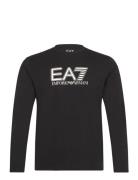 T-Shirt Tops T-shirts Long-sleeved Black EA7