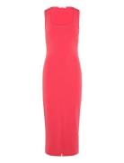 Midi-Dress With Straps Polvipituinen Mekko Red Mango