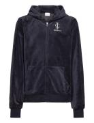 Juicy Velour Zip Through Hoodie Tops Sweat-shirts & Hoodies Hoodies Na...