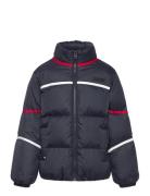 Global Stripe Padded Jacket Toppatakki Navy Tommy Hilfiger