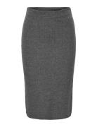 Onlemma Slit Skirt Jrs Noos Polvipituinen Hame Grey ONLY