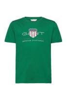 Archive Shield Ss T-Shirt Tops T-shirts Short-sleeved Green GANT