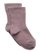 All Smiles Knee Socks Sukat Purple Melton