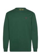 Classic Fit Jersey Long-Sleeve T-Shirt Tops T-shirts Long-sleeved Gree...