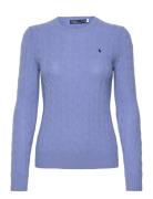 Cable-Knit Wool-Cashmere Sweater Tops Knitwear Jumpers Blue Polo Ralph...