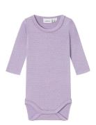 Nbfhusia R Ls Body Pitkähihainen Body Purple Name It