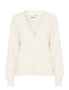 Ihkamara Ca3 Tops Knitwear Cardigans Cream ICHI