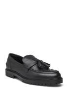 Thatcher Grain Tassel Loafer Loaferit Matalat Kengät Black Les Deux