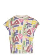 Trimport Aop Wide Tee Tops T-shirts Short-sleeved Multi/patterned FILA