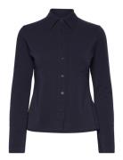 Cotton Jersey Shirt Tops Shirts Long-sleeved Navy Filippa K