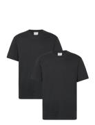 2 Pack Ss Tee Tops T-shirts Short-sleeved Black Champion