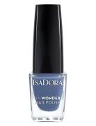 Isadora Wonder Nail Polish 147 Dusty Blue Kynsilakka Meikki Blue IsaDo...