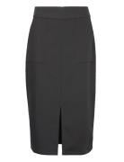 Sibylle Skirt Polvipituinen Hame Black A-View