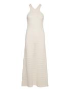 Halter-Neck Crochet Dress Maksimekko Juhlamekko Cream Mango