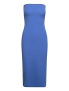 Strapless Dress Polvipituinen Mekko Blue Mango