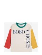 Bobo Choses Square Color Block T-Shirt Tops T-shirts Long-sleeved T-sh...