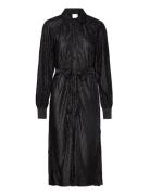 Yasomira Ls Midi Dress S. Noos Polvipituinen Mekko Black YAS