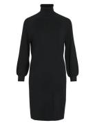 Viostria Roll Neck L/S Knit Dress - Noos Polvipituinen Mekko Black Vil...