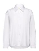 Stella Tops Blouses Long-sleeved White Brixtol Textiles