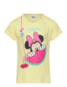 Tshirt Tops T-shirts Short-sleeved Yellow Minnie Mouse