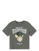 Nkmaros Boredofd Ss Nreg Top Box Sky Tops T-shirts Short-sleeved Khaki...