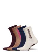 Sock Box Logo Step Lingerie Socks Regular Socks Multi/patterned Mads N...