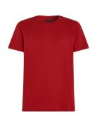 Essential Reg Fit Solid Tee Tops T-shirts Short-sleeved Red Tommy Hilf...