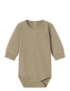 Nbmnotat R Ls Body Bodies Long-sleeved Khaki Green Name It