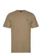 Plain T-Shirt Tops T-shirts Short-sleeved Brown Lyle & Scott