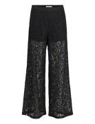 Objibi Hw Pants Rep Bottoms Trousers Wide Leg Black Object