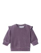 Nbfnew Ls Velour Tops Sweat-shirts & Hoodies Sweat-shirts Purple Name ...