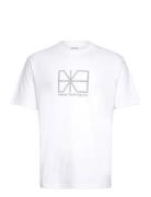 Flagline T-Shirt Tops T-shirts Short-sleeved White Makia