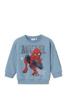 Nmmasist Spider Nreg Sweat Bru Mar Tops Sweat-shirts & Hoodies Sweat-s...