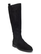 Flag Suede Long Boot Zip Korkeavartiset Saapikkaat Black Tommy Hilfige...