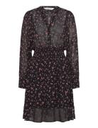 Mschorabella Dress Aop Polvipituinen Mekko Black MSCH Copenhagen