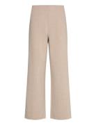 Mschmirabelle Michelle Hw Pants Bottoms Trousers Straight Leg Beige MS...